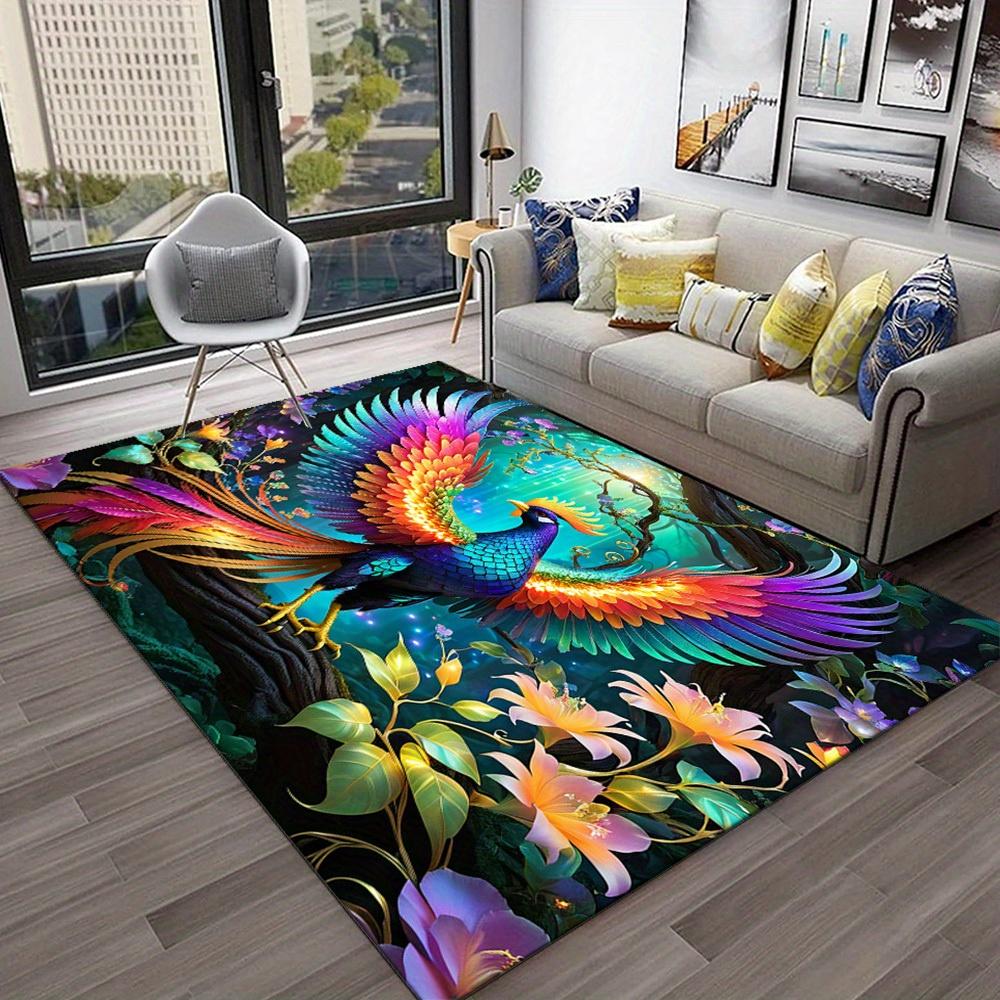 Colorful Peacock Animal Print Area Rug Crystal Velvet Non-Shedding Carpet, Large Size up to 2.16m² for Living Room, 50x80cm
Colorful Peacock Animal Print Area Rug Crystal Velvet Non-Shedding Carpet, Large Size up to 2.16m² for Living Room, 50x80cm