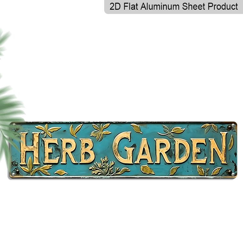 2D Flat - This Vintage-Style Decorative Sign Labeled HERB GARDEN Is A Versatile Aluminum Decorative Sign That Can Serve As A Unique Piece of 40cm x 10cm
2D Flat - This Vintage-Style Decorative Sign Labeled HERB GARDEN Is A Versatile Aluminum Decorative Sign That Can Serve As A Unique Piece of 40cm x 10cm