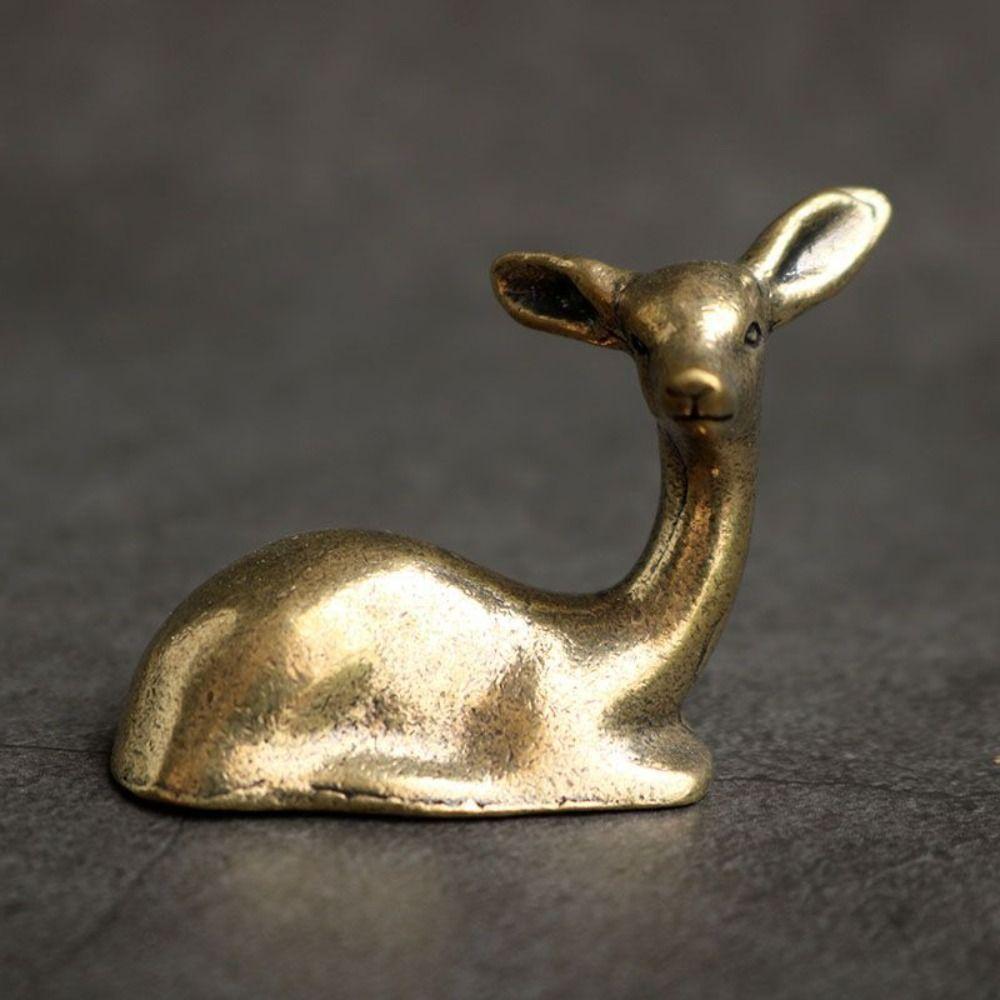 Vintage Brass Deer Sculpture Elegant Deer Figurines Mini Sika Statue Garden Decoration Deer
Vintage Brass Deer Sculpture Elegant Deer Figurines Mini Sika Statue Garden Decoration Deer