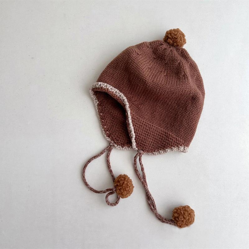 Winter Knitted Earflap Hat for Baby Cute Pompom Toddler Ear Protection Cap Korean Solid Color Kids Boy Girl Beanie Bonnet 48-52cm fit 2-5Y кавовий
Winter Knitted Earflap Hat for Baby Cute Pompom Toddler Ear Protection Cap Korean Solid Color Kids Boy Girl Beanie Bonnet 48-52cm fit 2-5Y кавовий