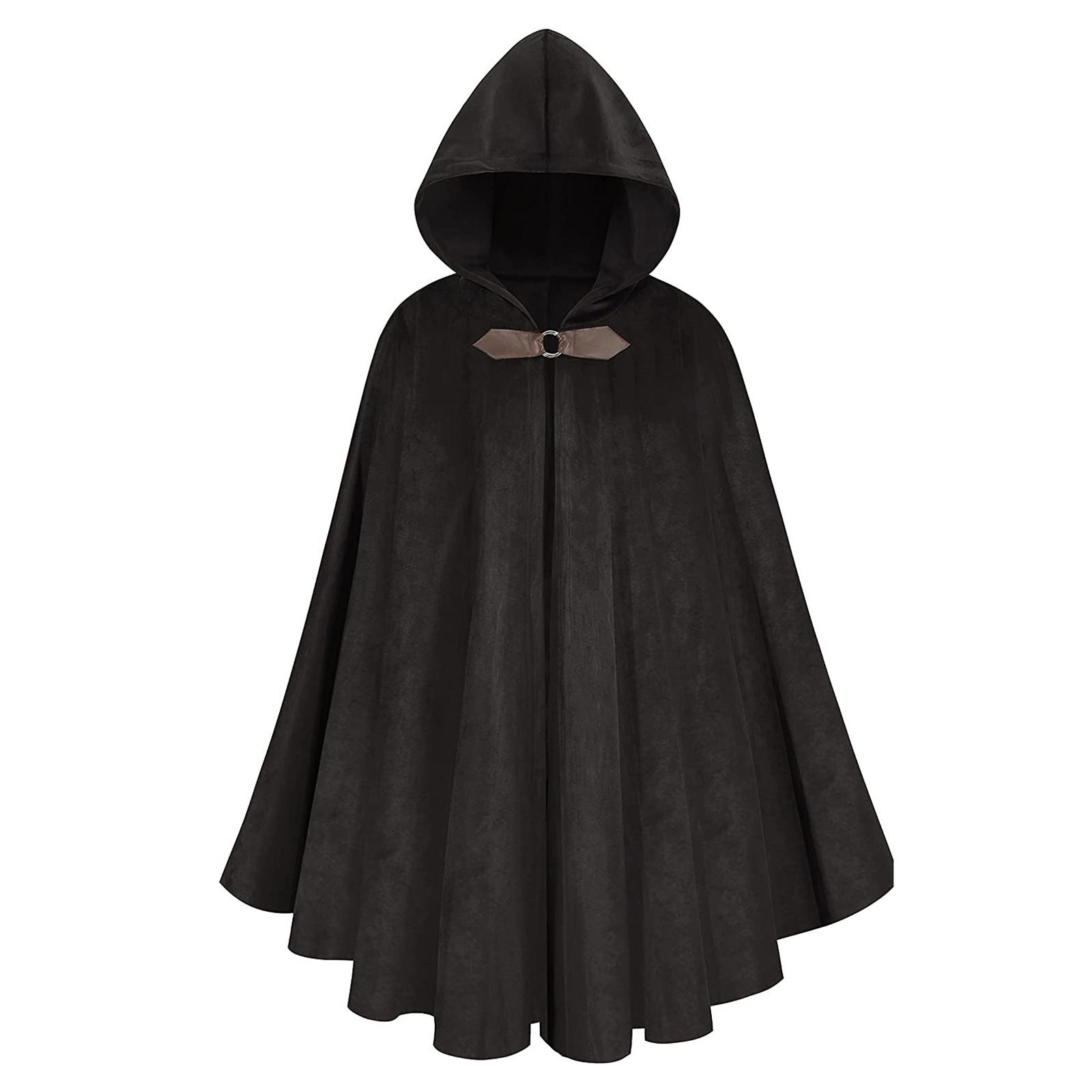 Kids Renaissance Cloak Velvet Hooded Cape Medieval Knight Halloween Costume Cosplay Cape Outerwear 4-12 Years чорний
Kids Renaissance Cloak Velvet Hooded Cape Medieval Knight Halloween Costume Cosplay Cape Outerwear 4-12 Years чорний