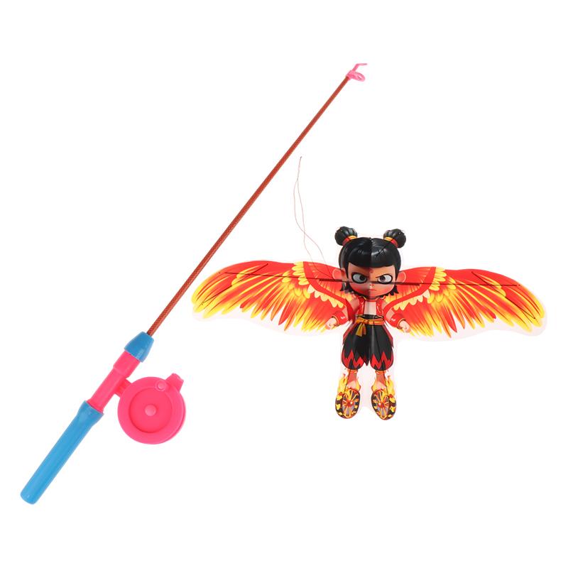 Nezha Cartoon Kite Cute Mini Handbrake Fishing Rod Kite Handheld Small Kites Outdoor Flying Toys For Children Gifts One size
Nezha Cartoon Kite Cute Mini Handbrake Fishing Rod Kite Handheld Small Kites Outdoor Flying Toys For Children Gifts One size