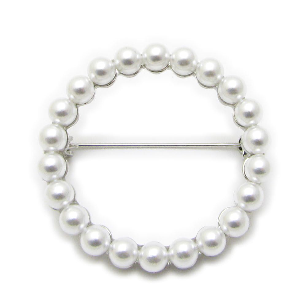 Brooch for Simple Circle Pin KS56005 Women, Pearl, Brooch, Silver, Gold, Wedding, (Silver)
Brooch for Simple Circle Pin KS56005 Women, Pearl, Brooch, Silver, Gold, Wedding, (Silver)