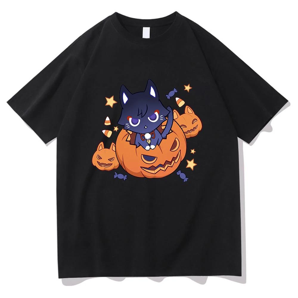 Genshin Impact Scaramouche Cat T Shirt Funny Men/women Clothing Harajuku Halloween Tops Vintage Unisex Cotton Graphic T Shirts XXXXL
Genshin Impact Scaramouche Cat T Shirt Funny Men/women Clothing Harajuku Halloween Tops Vintage Unisex Cotton Graphic T Shirts XXXXL