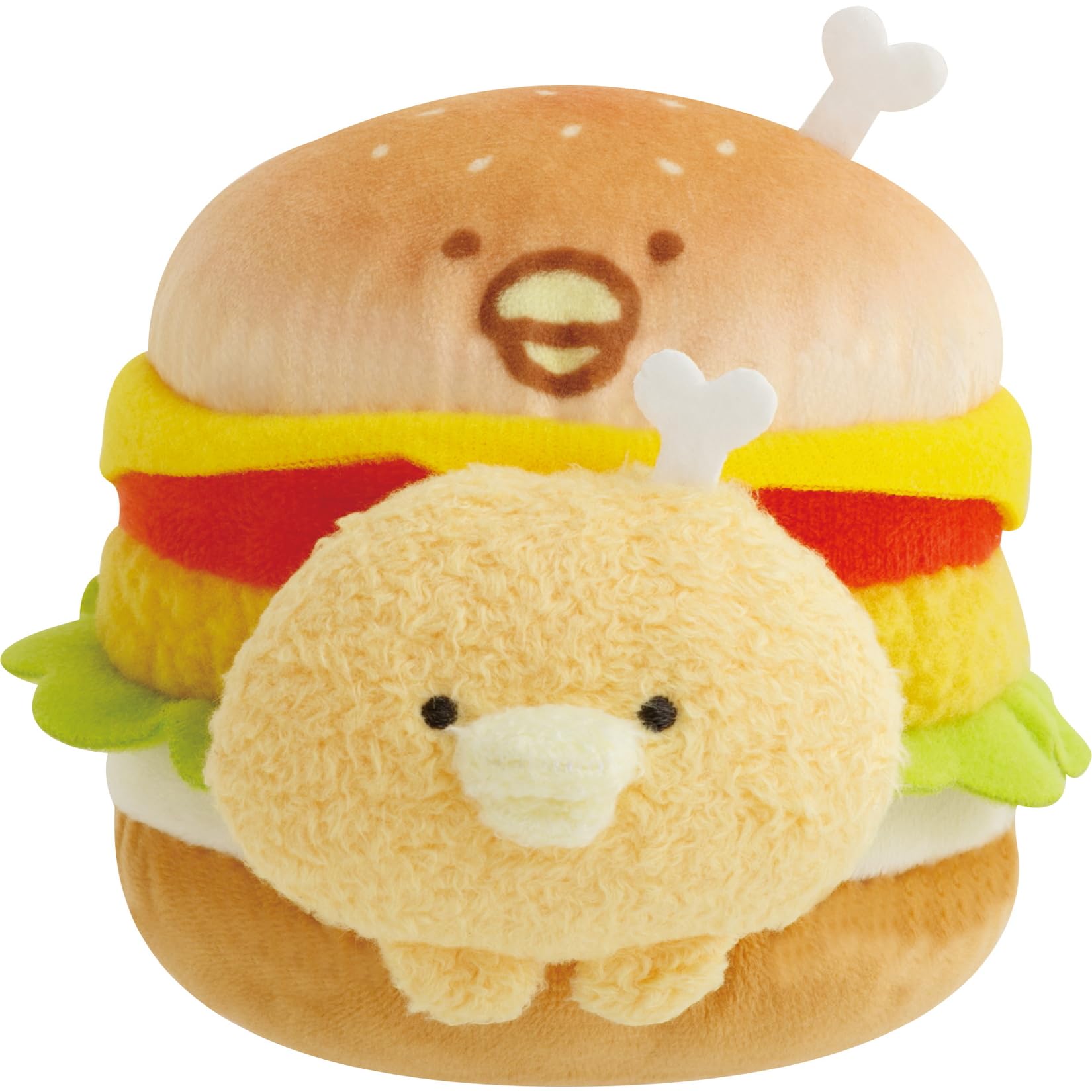 Chiquip Dancers Burger Plush Toy Hone Chicken Tomato MO54501 San-X (Chicken Burger)
Chiquip Dancers Burger Plush Toy Hone Chicken Tomato MO54501 San-X (Chicken Burger)