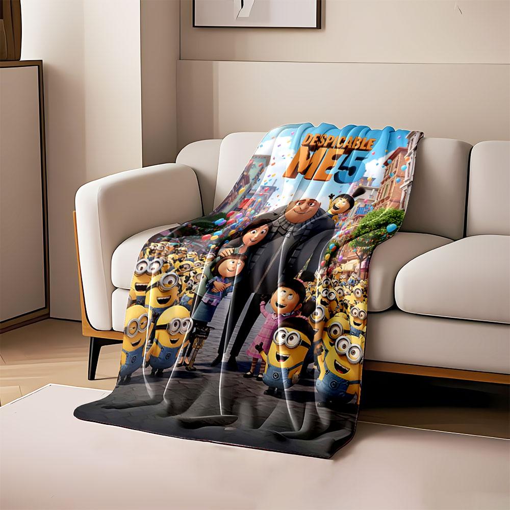 A group of Minions, characters, and balloons in a colorful city setting. for all seasons blanket lunch break throw gift 80cm x 120cm
A group of Minions, characters, and balloons in a colorful city setting. for all seasons blanket lunch break throw gift 80cm x 120cm