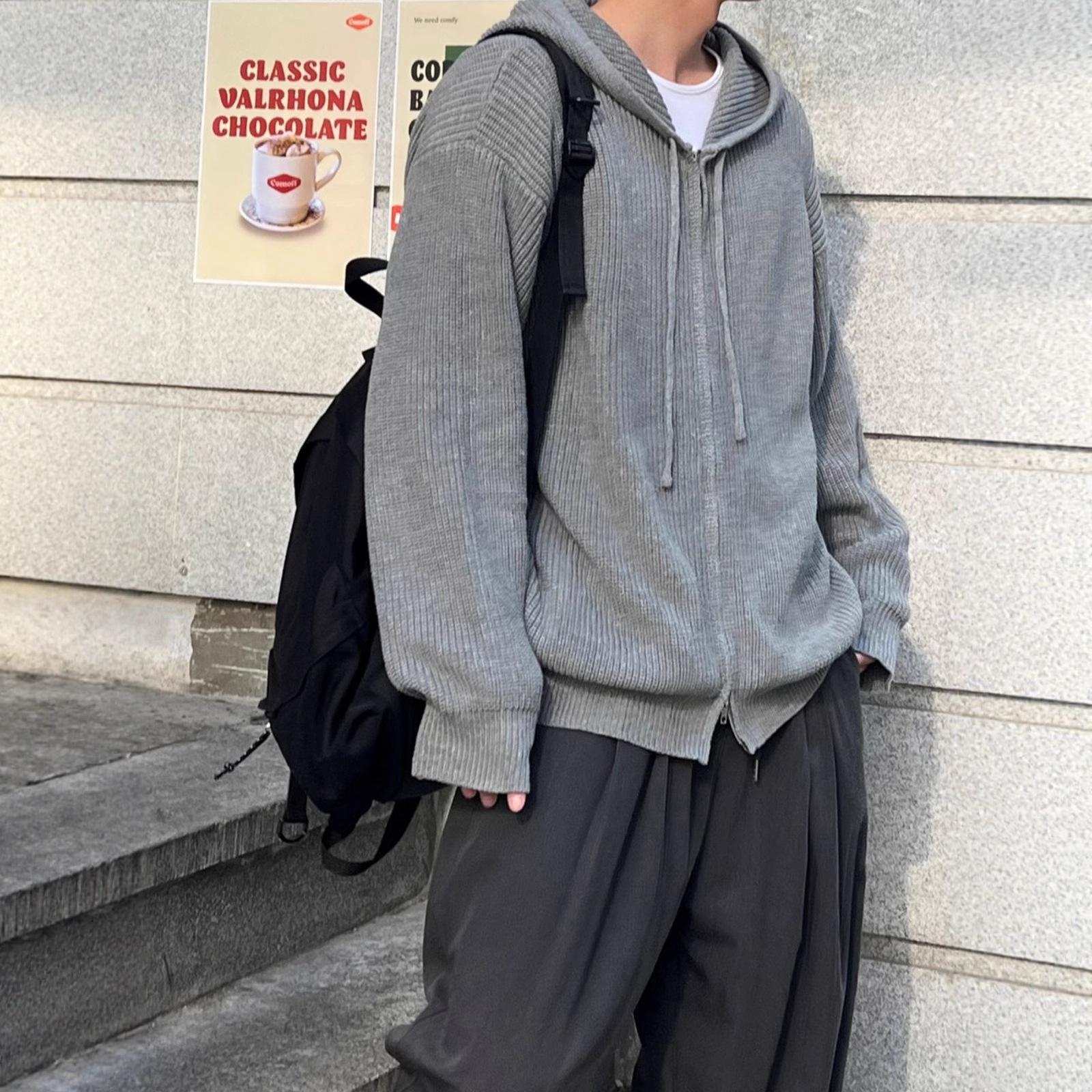 Men s Double Zipper Knit Hooded Cardigan - 2025 Autumn Trendy Korean Style, Versatile and Relaxed Fit. M сірий колір
Men s Double Zipper Knit Hooded Cardigan - 2025 Autumn Trendy Korean Style, Versatile and Relaxed Fit. M сірий колір