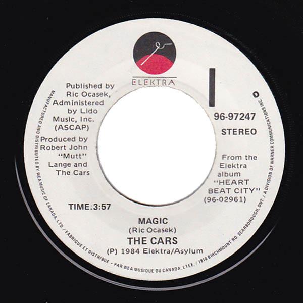 7inch Record CARS Magic 9697247 Elektra 1984 Canada Rock Used
7inch Record CARS Magic 9697247 Elektra 1984 Canada Rock Used