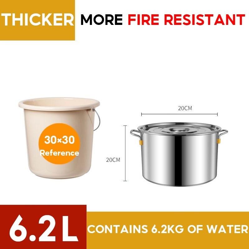 Stainless Steel Drum Large Capacity Boiling Water Pot Commercial Soup Pot Thickened Domestic Brine Bucket Rice Oil Bucket Pot Diameter 20×h20cm 6.2l
Stainless Steel Drum Large Capacity Boiling Water Pot Commercial Soup Pot Thickened Domestic Brine Bucket Rice Oil Bucket Pot Diameter 20×h20cm 6.2l