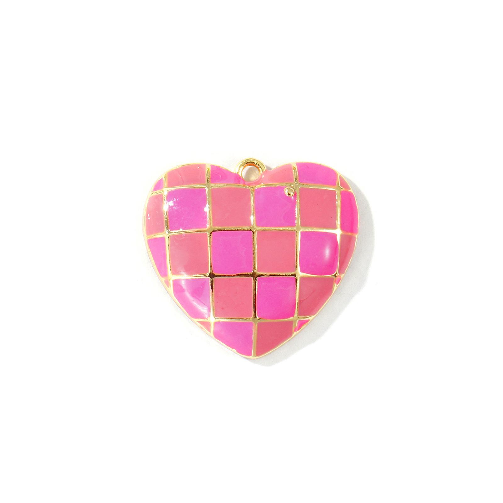 2 Pcs Brass Heart Valentine s Day Charms 18K Gold Plated Enamel Hearts Grid Checker Pendants DIY Necklace Wholesale 22mm x 20mm рожевий
2 Pcs Brass Heart Valentine s Day Charms 18K Gold Plated Enamel Hearts Grid Checker Pendants DIY Necklace Wholesale 22mm x 20mm рожевий