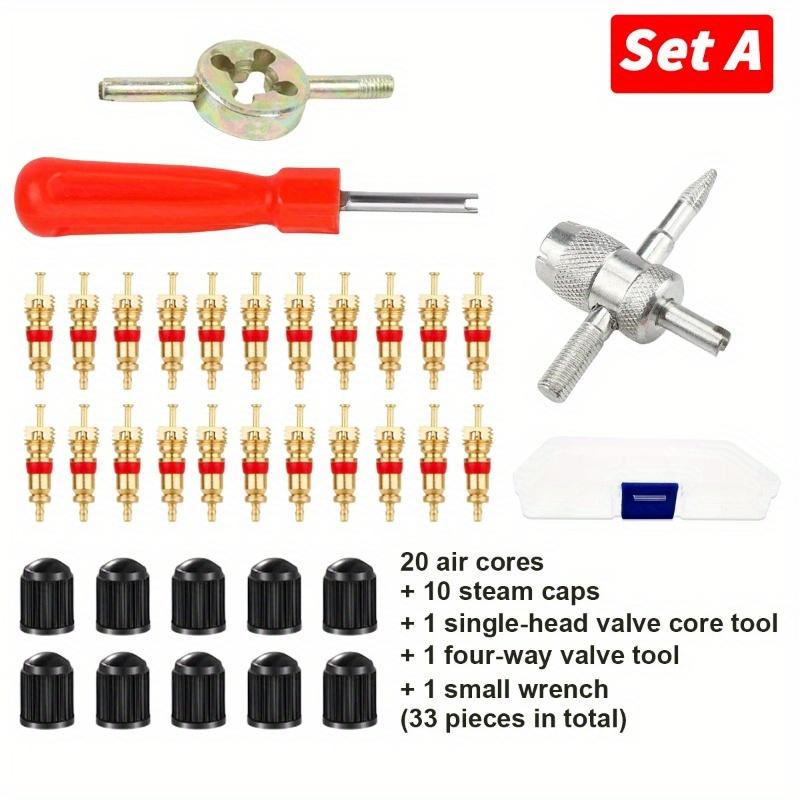 1 комплект A / 1 комплект B Автомобиль Велосипед Ручка со шлицем Инструмент для снятия сердечника вентиля шины Отвертка Набор инструментов для ремонта и установки шин Авто Мотоциклетные аксессуары Set A
1 комплект A / 1 комплект B Автомобиль Велосипед Ручка со шлицем Инструмент для снятия сердечника вентиля шины Отвертка Набор инструментов для ремонта и установки шин Авто Мотоциклетные аксессуары Set A