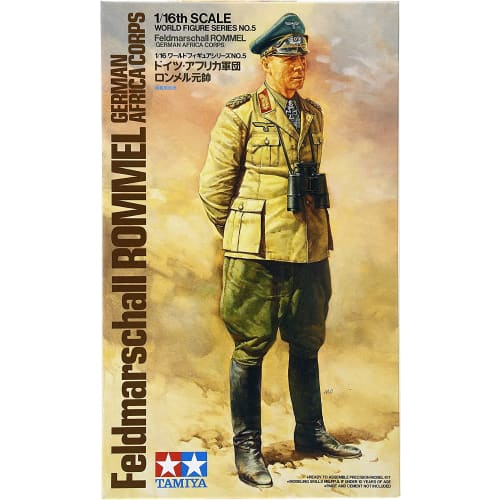 TAMIYA 1/16 World Figure Series No.05 Немецкий армейский африканский корпус фельдмаршала Роммеля Пластиковая модель 36305
TAMIYA 1/16 World Figure Series No.05 Немецкий армейский африканский корпус фельдмаршала Роммеля Пластиковая модель 36305