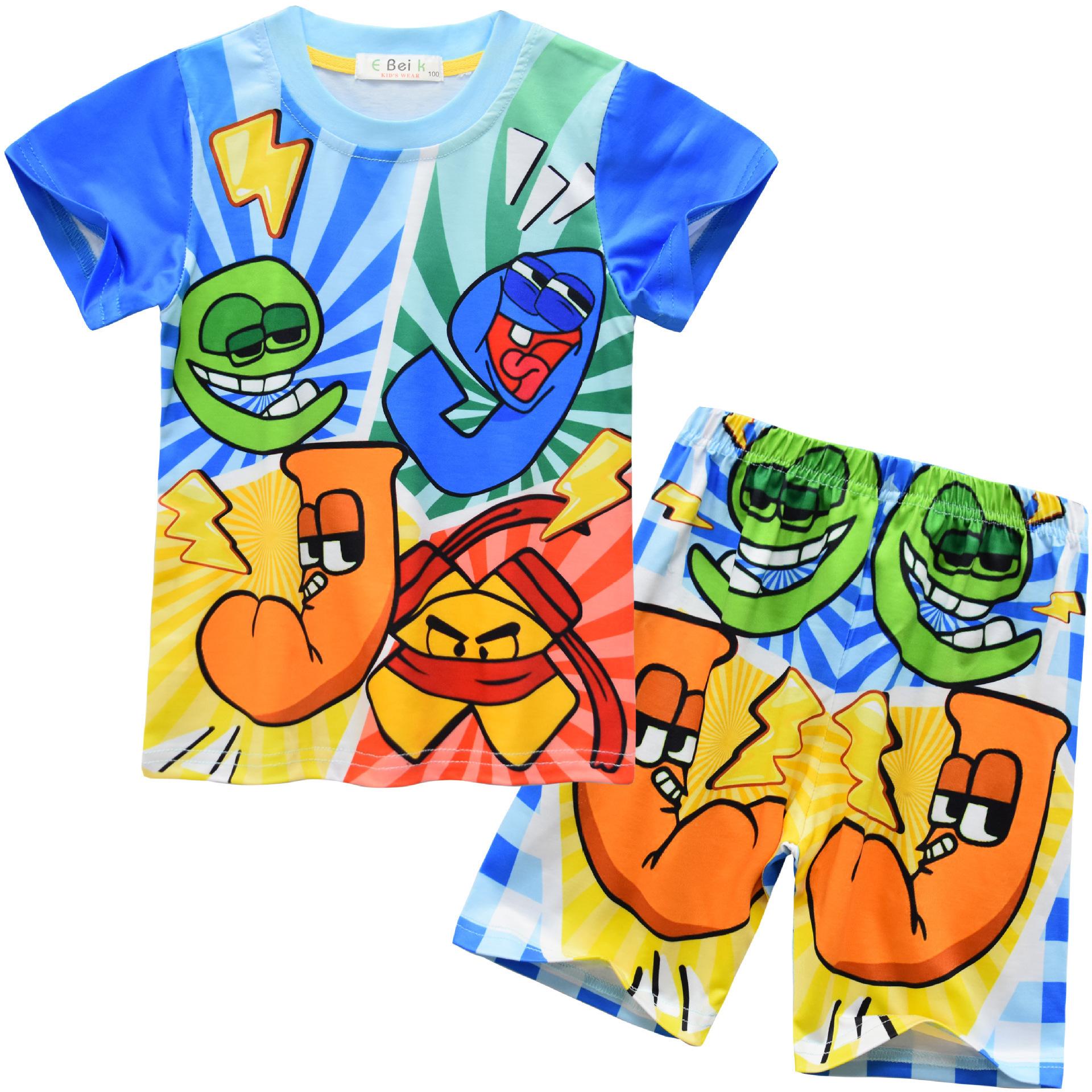 Animated Cartoon Digital Printing Clothing, Children S Short Sleeves, Boys Loungewear Set 91057 110
Animated Cartoon Digital Printing Clothing, Children S Short Sleeves, Boys Loungewear Set 91057 110