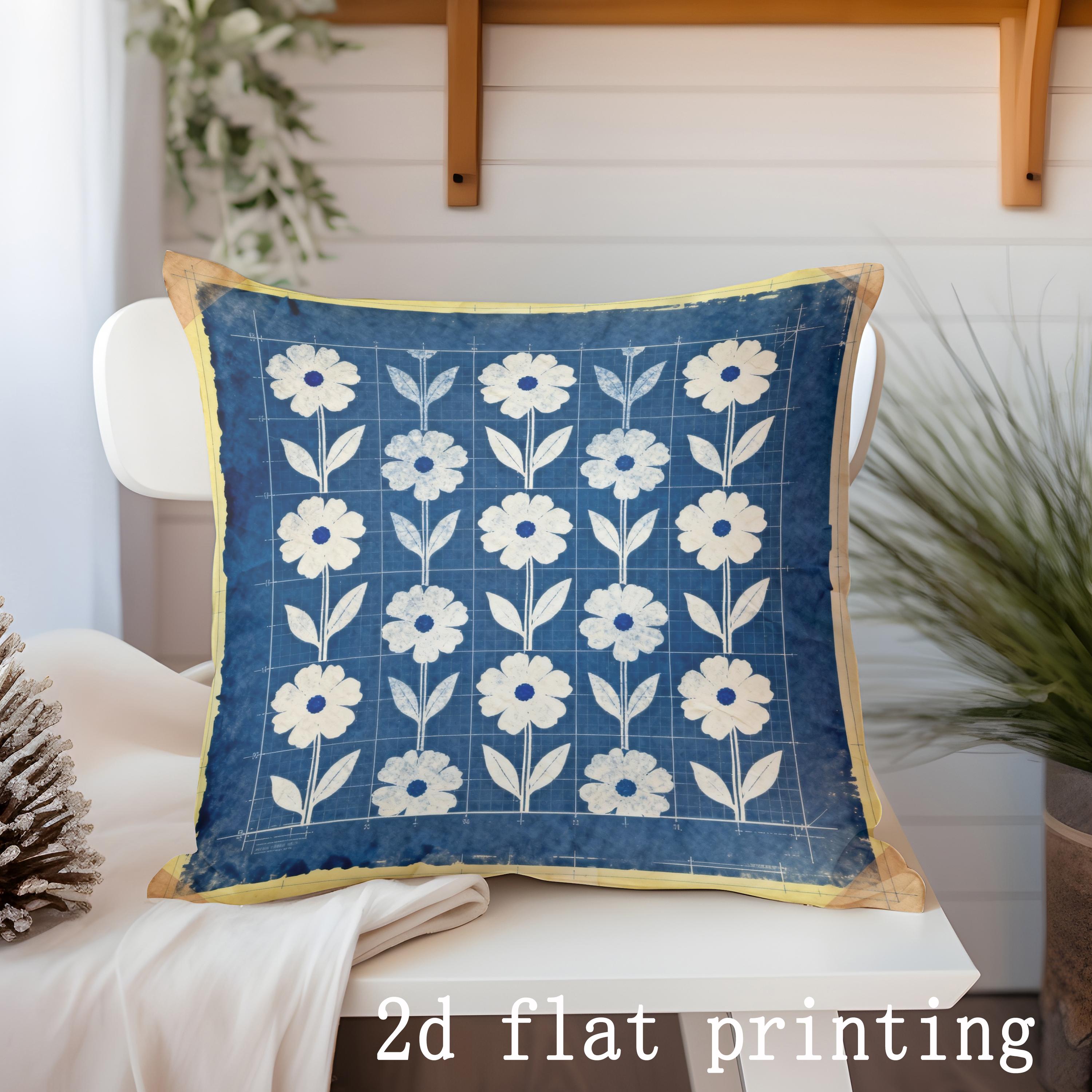 Blue and White Floral Patterned Throw Pillow Cover Pattern Cushion Cover Suitable for Sofa Bedroom Car Pillow Cover 45x45cm
Blue and White Floral Patterned Throw Pillow Cover Pattern Cushion Cover Suitable for Sofa Bedroom Car Pillow Cover 45x45cm