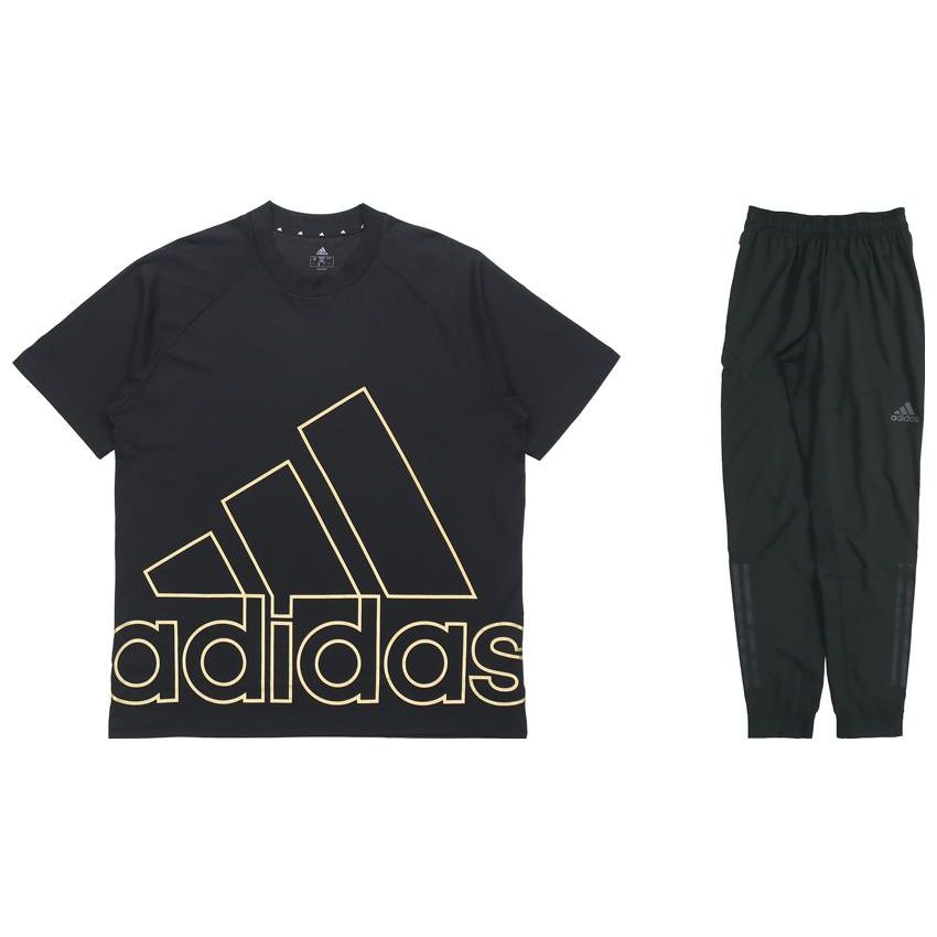 Adidas Футболка с круглым вырезом и коротким рукавом, спортивный повседневный комплект из тканых длинных брюк для мужчин, черный цвет GU4291+CG1506 M
Adidas Футболка с круглым вырезом и коротким рукавом, спортивный повседневный комплект из тканых длинных брюк для мужчин, черный цвет GU4291+CG1506 M