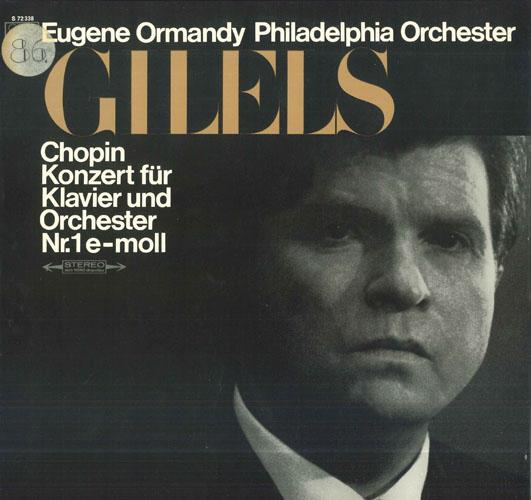 LP Record EMIL GILELS EUGENE ORMANDY PHILAD Chopin Konzert Fur Klavier Und Orch S72338 CBS 1973 Germany Classical Used
LP Record EMIL GILELS EUGENE ORMANDY PHILAD Chopin Konzert Fur Klavier Und Orch S72338 CBS 1973 Germany Classical Used