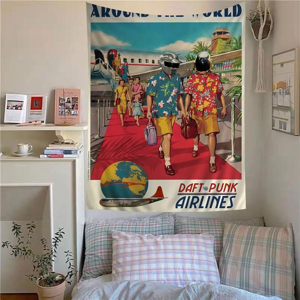 Around The World Daft Punk Colorful Tapestry Wall Hanging Bohemian Wall Art Tapestries Mandala Wall Home Decor 74x94cm(29x37in)
Around The World Daft Punk Colorful Tapestry Wall Hanging Bohemian Wall Art Tapestries Mandala Wall Home Decor 74x94cm(29x37in)
