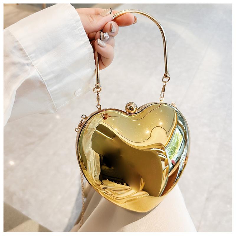 Клатч в форме сердца Вечерняя сумка Женская Роскошный дизайнерский Crossbody Сумка на плечо Свадебная вечеринка Прекрасный мини-кошелек Сумка с верхней ручкой золотой
Клатч в форме сердца Вечерняя сумка Женская Роскошный дизайнерский Crossbody Сумка на плечо Свадебная вечеринка Прекрасный мини-кошелек Сумка с верхней ручкой золотой