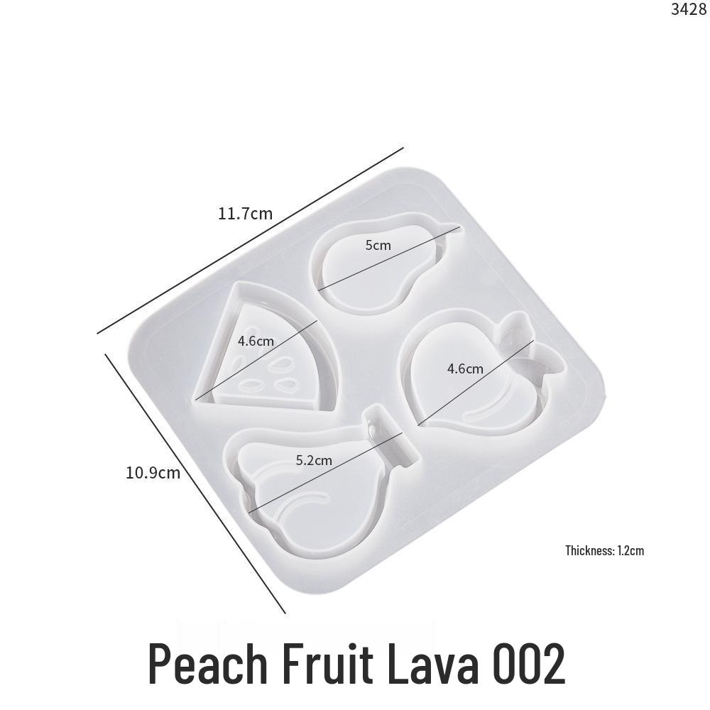 DIY Epoxy Crystal Fruit Series Pendant Mold: Strawberry, Cabbage, Pear, Watermelon, Banana, Peach, Persimmon.
DIY Epoxy Crystal Fruit Series Pendant Mold: Strawberry, Cabbage, Pear, Watermelon, Banana, Peach, Persimmon.