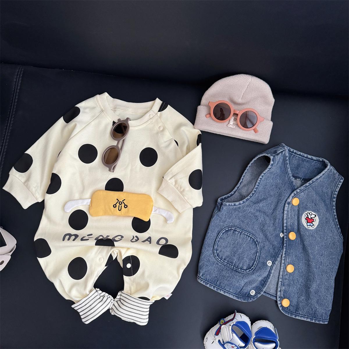 nebeans Polka Dot Long Sleeve Infant Romper - Spring & Autumn Cotton Onesie 6-10 months 20 lbs
nebeans Polka Dot Long Sleeve Infant Romper - Spring & Autumn Cotton Onesie 6-10 months 20 lbs