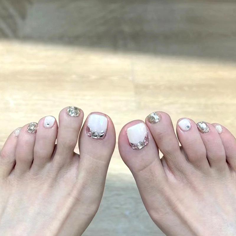 J61 Sparkly Press-On Toe Nails: Skin-Brightening, Glittery Handmade Nail Art, and Fake Toenail Patches
J61 Sparkly Press-On Toe Nails: Skin-Brightening, Glittery Handmade Nail Art, and Fake Toenail Patches