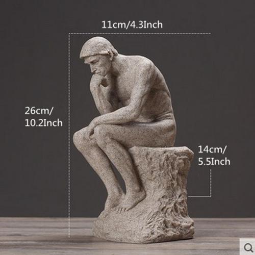 26cm Resin Sandstone Thinkers Statue Retro Creative People Ornaments Home Decorations Accessories Handmade Crafts Gifts песочный
26cm Resin Sandstone Thinkers Statue Retro Creative People Ornaments Home Decorations Accessories Handmade Crafts Gifts песочный