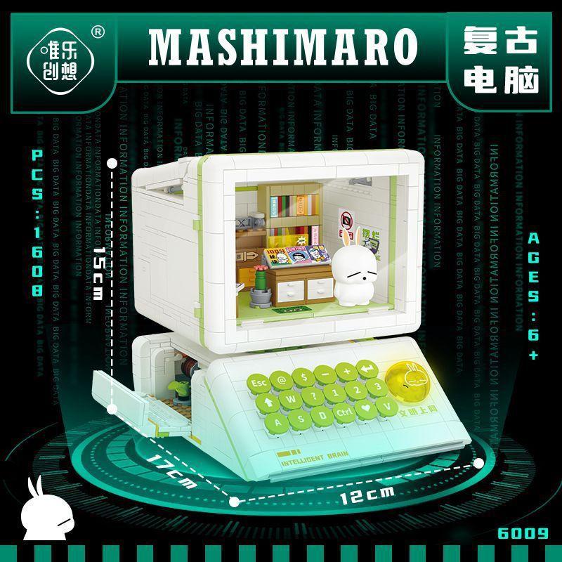 Wei Le Chuangxiang 6009 Ретро-компьютер Бешеный кролик Детская развивающая игрушка из мелких деталей, совместимая с Lego
Wei Le Chuangxiang 6009 Ретро-компьютер Бешеный кролик Детская развивающая игрушка из мелких деталей, совместимая с Lego