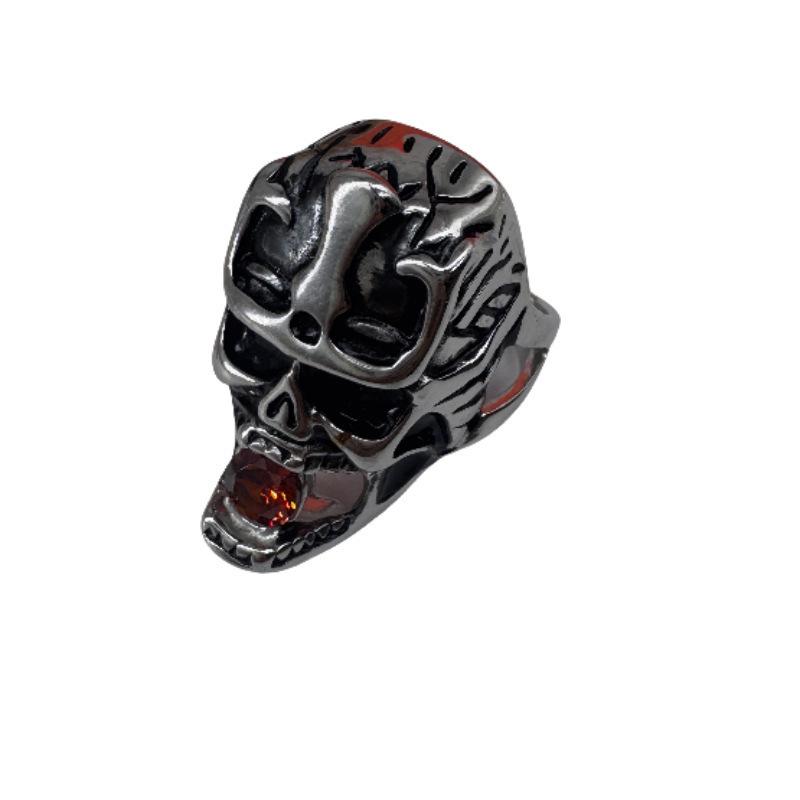 Hollow Skull Punk Hip Hop Necklace with Red Diamond Inlay - Men s Stainless Steel Circumference 66MM-US11
Hollow Skull Punk Hip Hop Necklace with Red Diamond Inlay - Men s Stainless Steel Circumference 66MM-US11