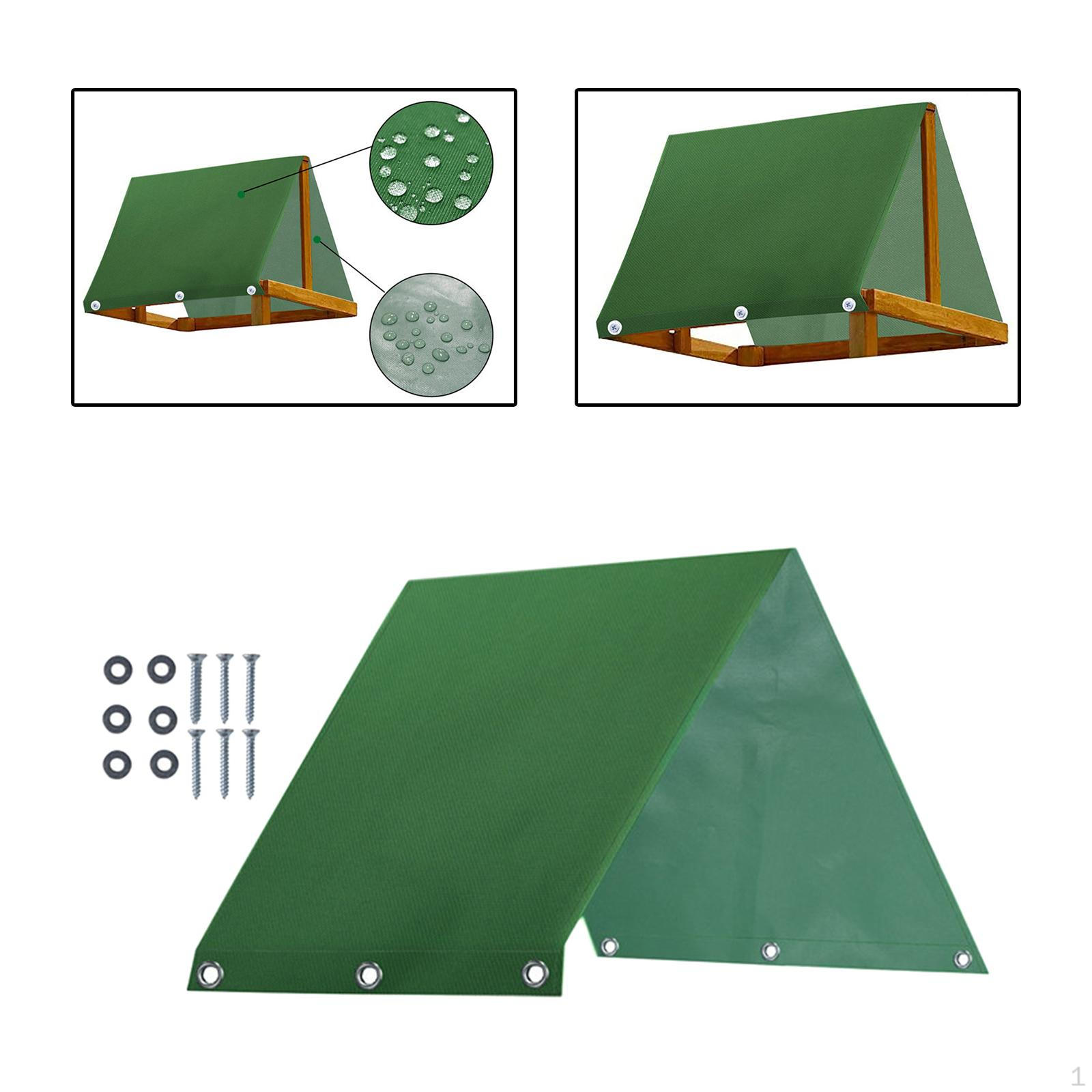 Backyard Playset Canopy Kids Wooden Swingset Protection Cover 600D Oxford Cloth with Mounting Screws green
Backyard Playset Canopy Kids Wooden Swingset Protection Cover 600D Oxford Cloth with Mounting Screws green