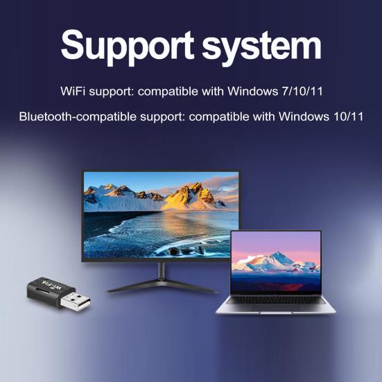 Yousheng Wi-Fi 6 Smart Network Card 900Mbps Driver-Free Wireless Network Card Compact Portable Dual-Band 2.4G/5GHz Wi-Fi USB Adapter чорний
Yousheng Wi-Fi 6 Smart Network Card 900Mbps Driver-Free Wireless Network Card Compact Portable Dual-Band 2.4G/5GHz Wi-Fi USB Adapter чорний