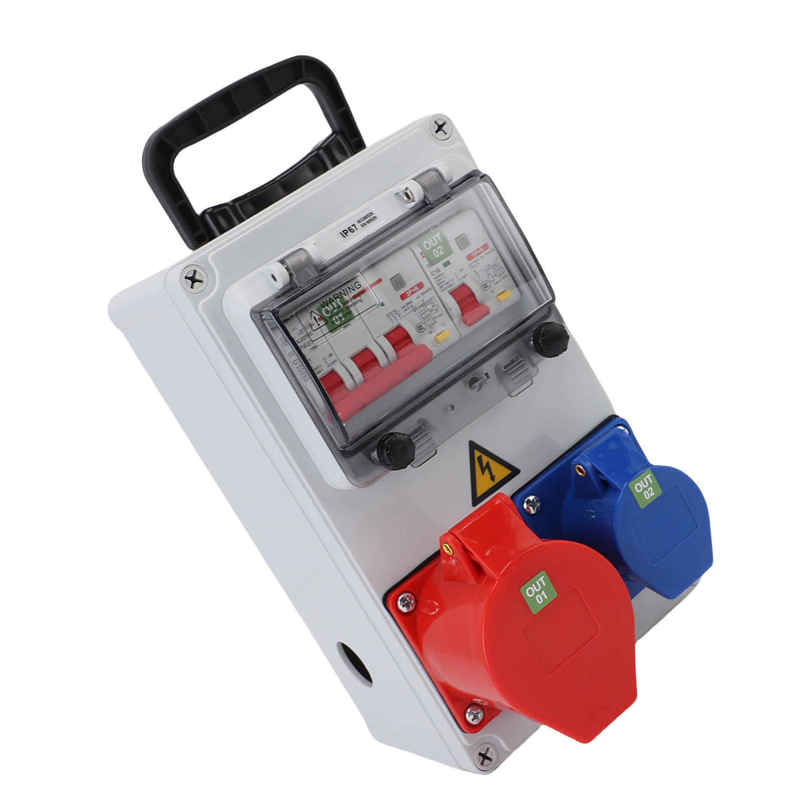 Handheld Industrial Socket Distribution Box 250x150x100mm Water Proof Portable Electrical Breaker Outlet Box for
Handheld Industrial Socket Distribution Box 250x150x100mm Water Proof Portable Electrical Breaker Outlet Box for