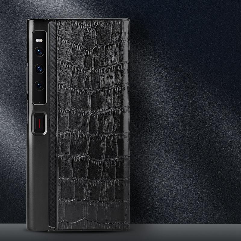 For Huawei Mate Xs 2 Crocodile Texture Phone Case Genuine Cowhide Leather Coated TPU Folding Screen Protective Back Shell Black
For Huawei Mate Xs 2 Crocodile Texture Phone Case Genuine Cowhide Leather Coated TPU Folding Screen Protective Back Shell Black