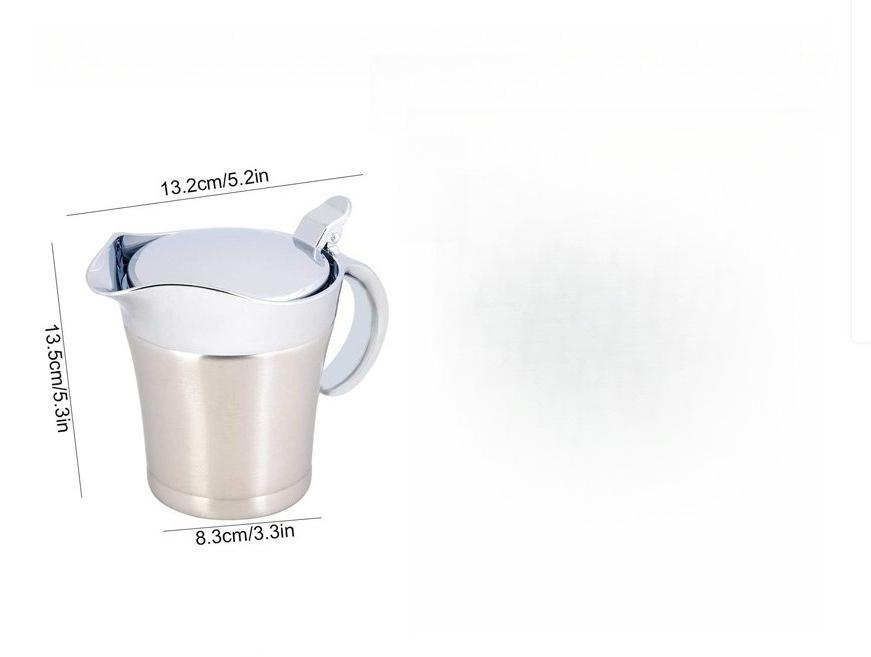 Elegant double-insulated stainless steel gravy boat with a hinged lid - perfectly suitable for pouring juices and creams
Elegant double-insulated stainless steel gravy boat with a hinged lid - perfectly suitable for pouring juices and creams