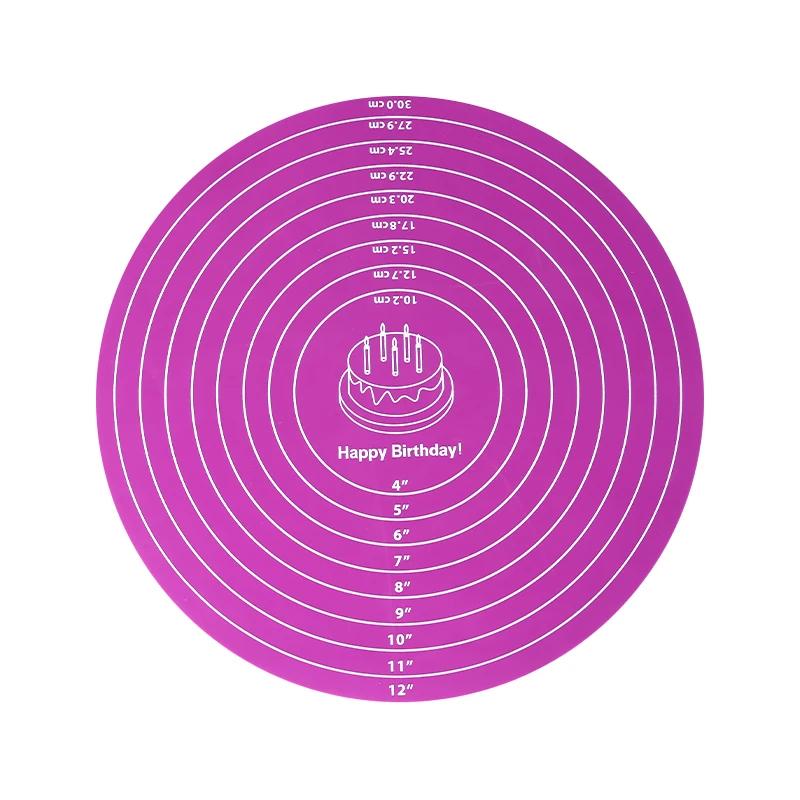 Круглий килимок для випічки для підкладки під поворотний столик для торта, нековзкий килимок, кухонний інструмент для випічки 1PC фіолетовий
Круглий килимок для випічки для підкладки під поворотний столик для торта, нековзкий килимок, кухонний інструмент для випічки 1PC фіолетовий