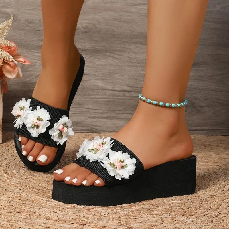 Fashion 2025 Fashion Ladies Shoes Basic Women s Slippers New Floral Beach Slippers Women Summer Best Seller Comfortable Wedge Slippers 42
Fashion 2025 Fashion Ladies Shoes Basic Women s Slippers New Floral Beach Slippers Women Summer Best Seller Comfortable Wedge Slippers 42