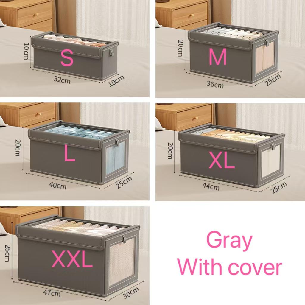 Foldable Clothes Storage Box with Transparent Window, Oxford Cloth, Household, Dustproof, 1Pc S сірий колір
Foldable Clothes Storage Box with Transparent Window, Oxford Cloth, Household, Dustproof, 1Pc S сірий колір
