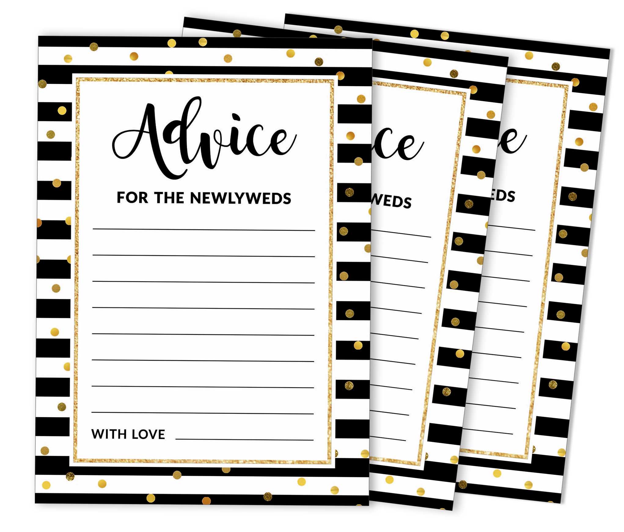 Inkdotpot Pack of 50 Confetti Advice Cards, Advice for The Bride and Groom, Newlyweds Wedding Guest Game Activity 5x7 inches 5 x 7 Inches чорний
Inkdotpot Pack of 50 Confetti Advice Cards, Advice for The Bride and Groom, Newlyweds Wedding Guest Game Activity 5x7 inches 5 x 7 Inches чорний