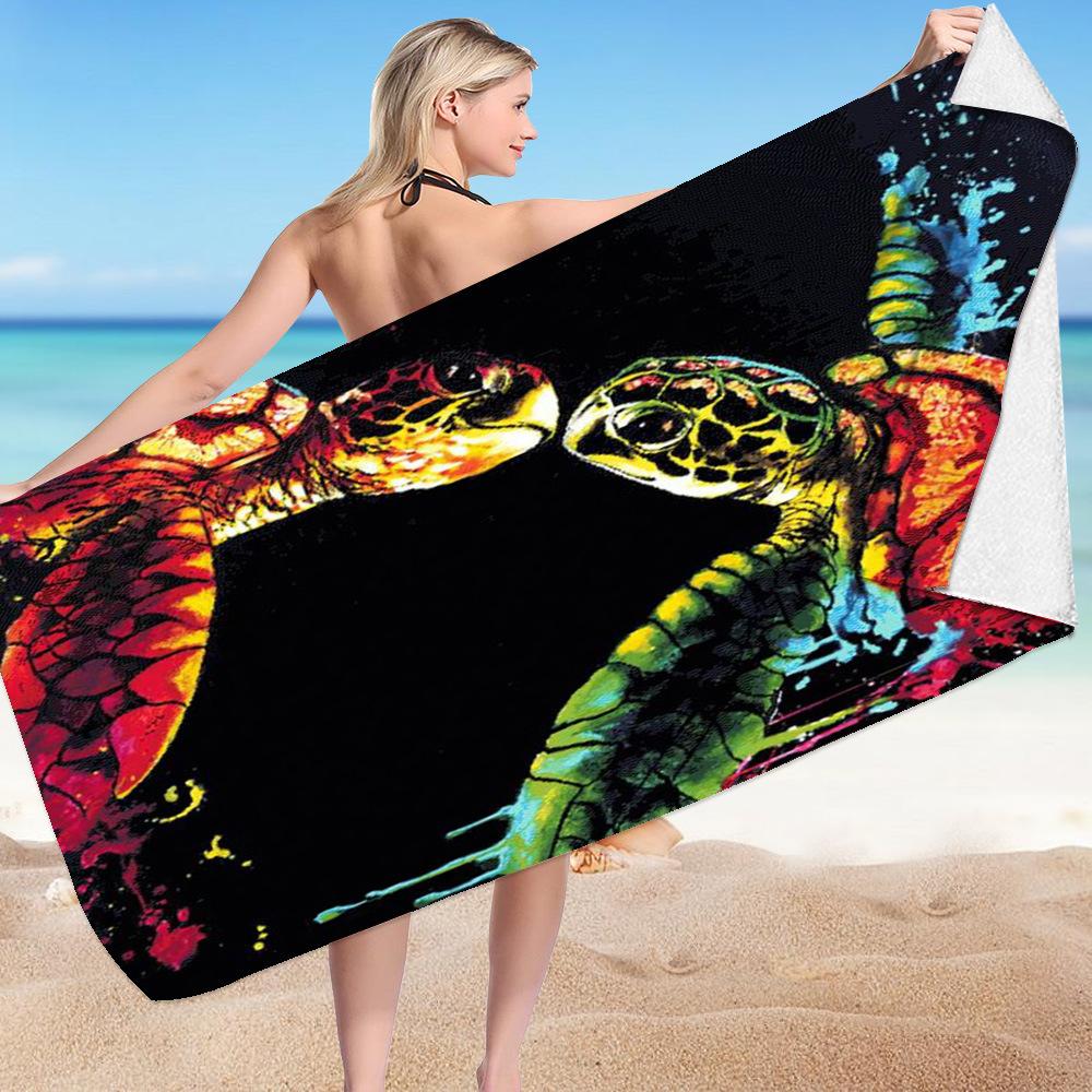 Marine Animal Series digital-printed polyester Superfine fiber double-sided fleece Beach vacation bath towel, beach towel W40*H60(CM)
Marine Animal Series digital-printed polyester Superfine fiber double-sided fleece Beach vacation bath towel, beach towel W40*H60(CM)