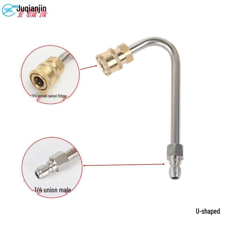 Пистолет-распылитель для мойки автомобиля с быстросъемным угловым соединением 1/4 дюйма, удлинителем с изогнутой штангой - бытовая насадка для мойки автомобиля
Пистолет-распылитель для мойки автомобиля с быстросъемным угловым соединением 1/4 дюйма, удлинителем с изогнутой штангой - бытовая насадка для мойки автомобиля