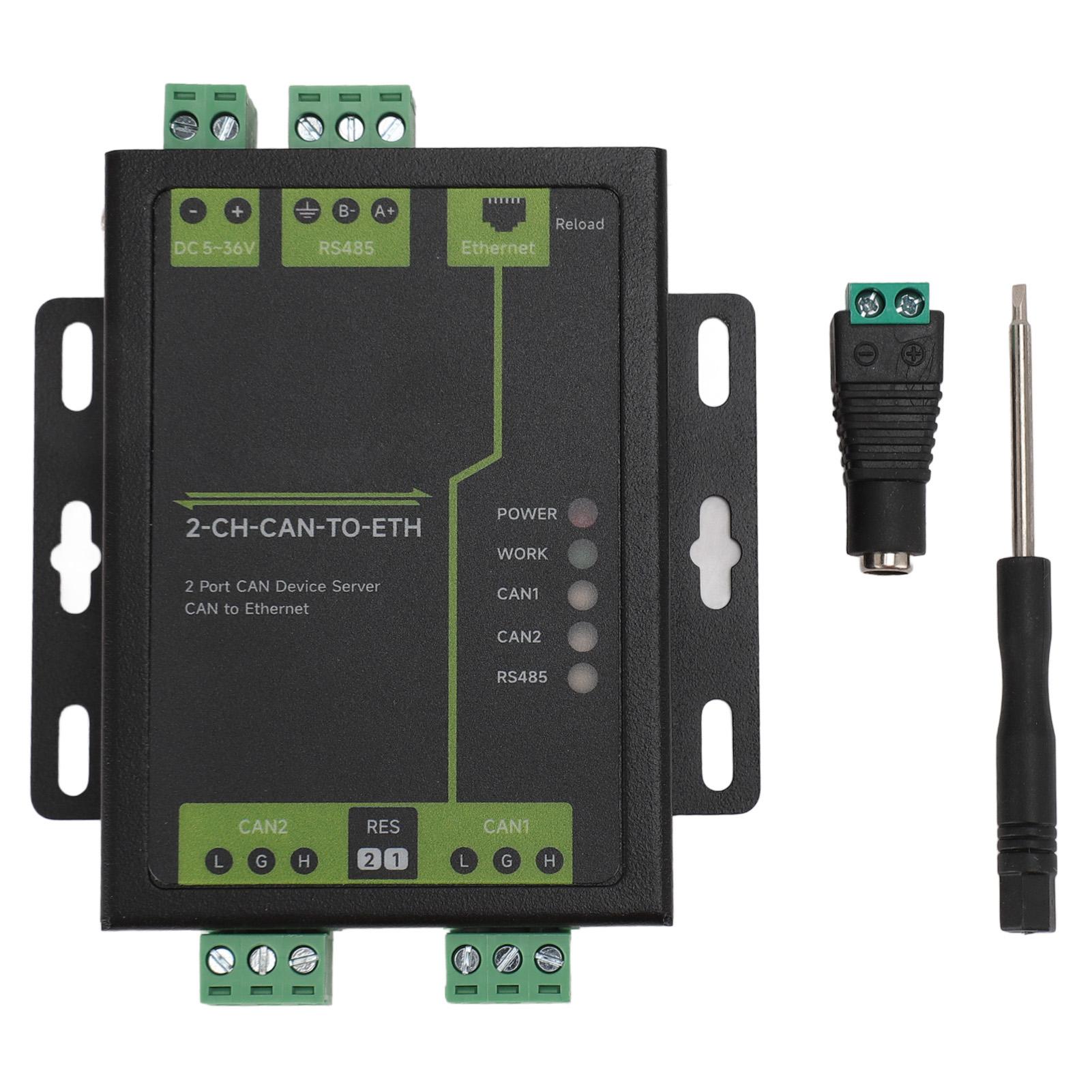 2-портовый CAN-сервер Ethernet Профессиональный промышленный класс 2-канальный CAN RS485 Ethernet Двойной разъем
2-портовый CAN-сервер Ethernet Профессиональный промышленный класс 2-канальный CAN RS485 Ethernet Двойной разъем