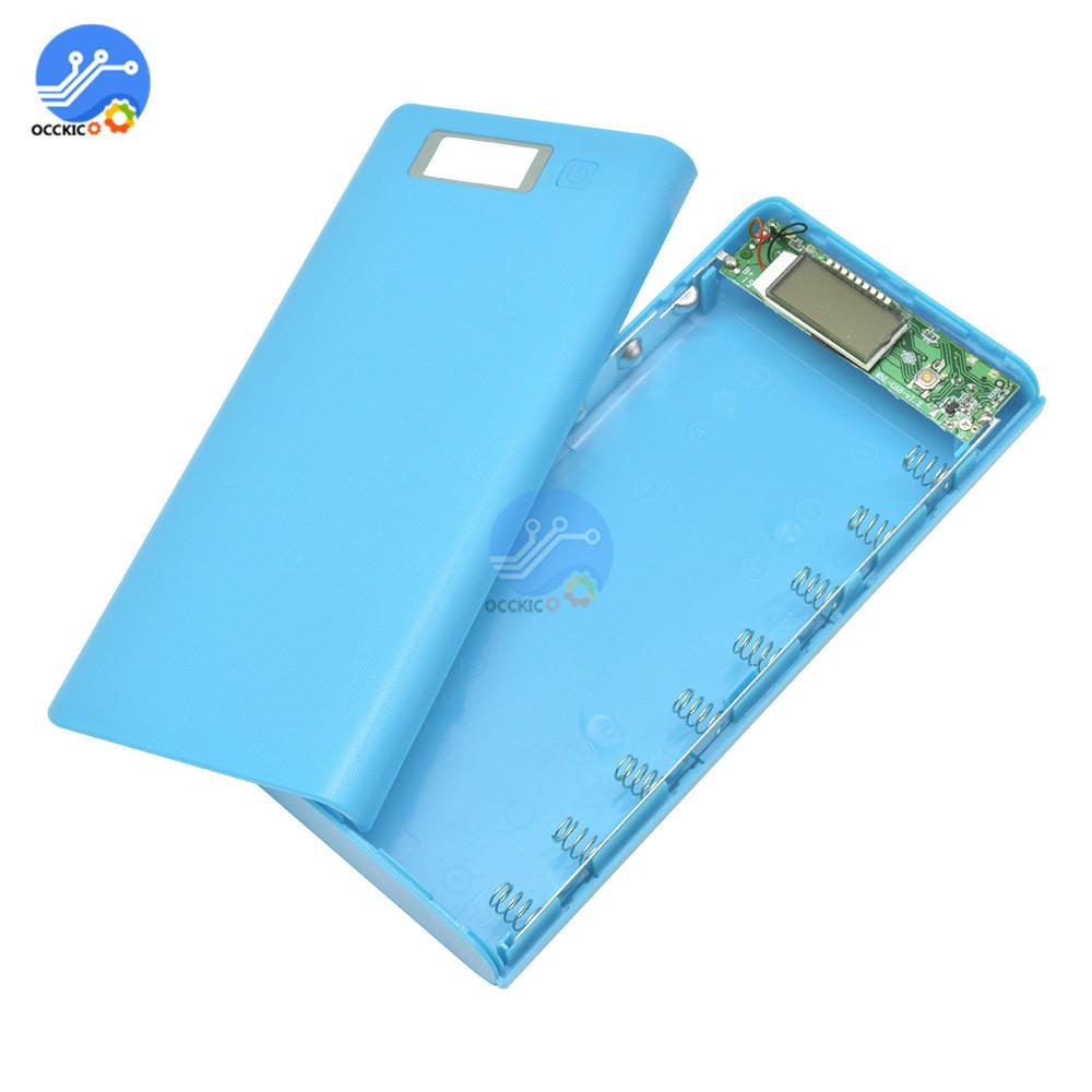 8x18650 Battery Box Power Bank Charger Holder Plastic Shell Case DIY Kit 18650 Cell LCD Display USB Port Without Battery синий
8x18650 Battery Box Power Bank Charger Holder Plastic Shell Case DIY Kit 18650 Cell LCD Display USB Port Without Battery синий
