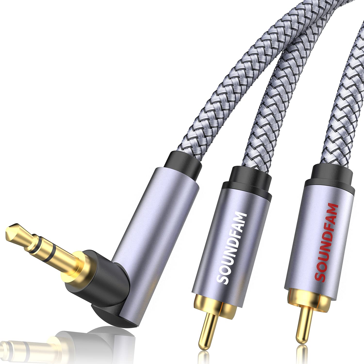 RCA Conversion Audio SOUNDFAM 90 Degree to 2RCA Audio Stereo Mini Plug Conversion 2RCA Conversion Adapter Stereo Audio Cable for Smart Home HDTV Gray серый
RCA Conversion Audio SOUNDFAM 90 Degree to 2RCA Audio Stereo Mini Plug Conversion 2RCA Conversion Adapter Stereo Audio Cable for Smart Home HDTV Gray серый