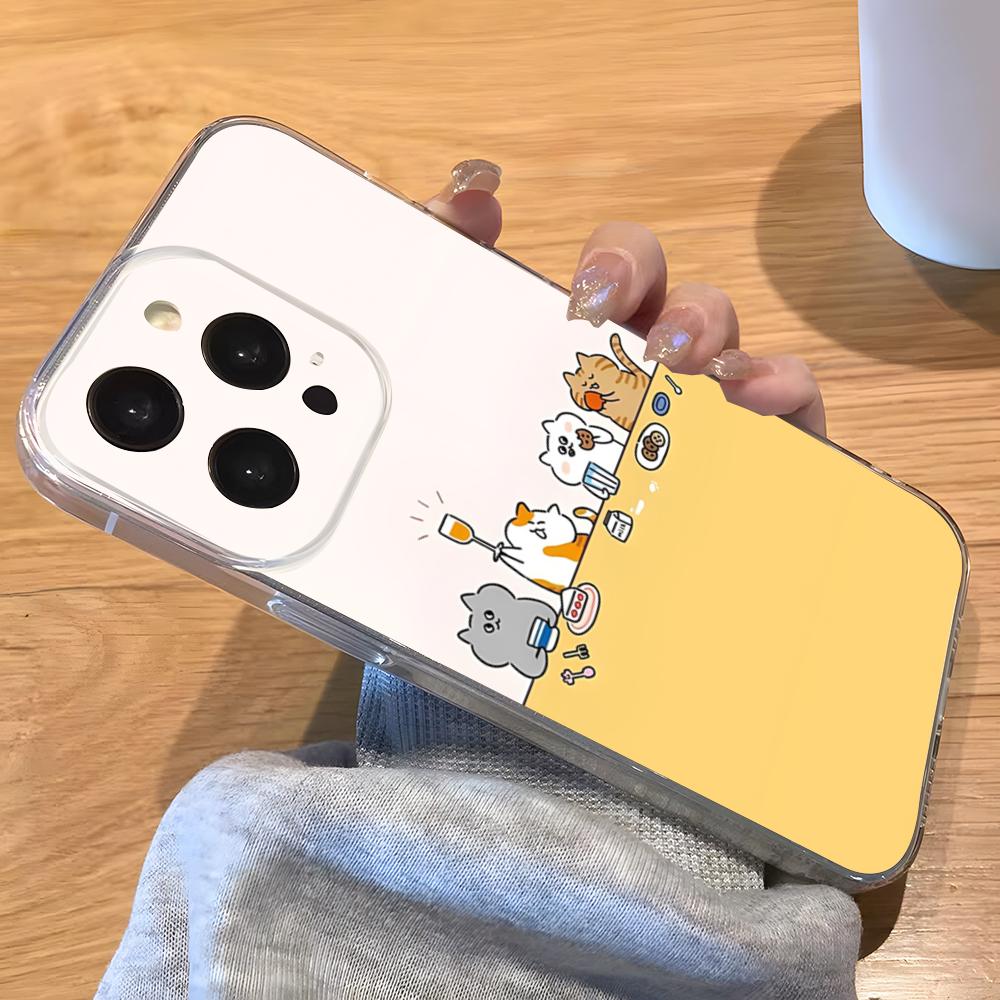Cute Cartoon Cats And Dogs Phone Case For IPhone 17 Pro Max 16 15 14 Pro Max 13 11 Xs Xr 8 7Plus Transparent Cover iPhone X-XS
Cute Cartoon Cats And Dogs Phone Case For IPhone 17 Pro Max 16 15 14 Pro Max 13 11 Xs Xr 8 7Plus Transparent Cover iPhone X-XS