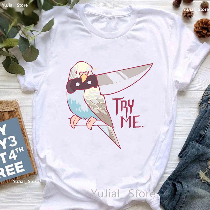 Womens Shortsleeved Tshirt Fashion Parrot Print Instagram Base Shirt Women Clothing Aesthetic Clothes Graphic T Shirts S
Womens Shortsleeved Tshirt Fashion Parrot Print Instagram Base Shirt Women Clothing Aesthetic Clothes Graphic T Shirts S