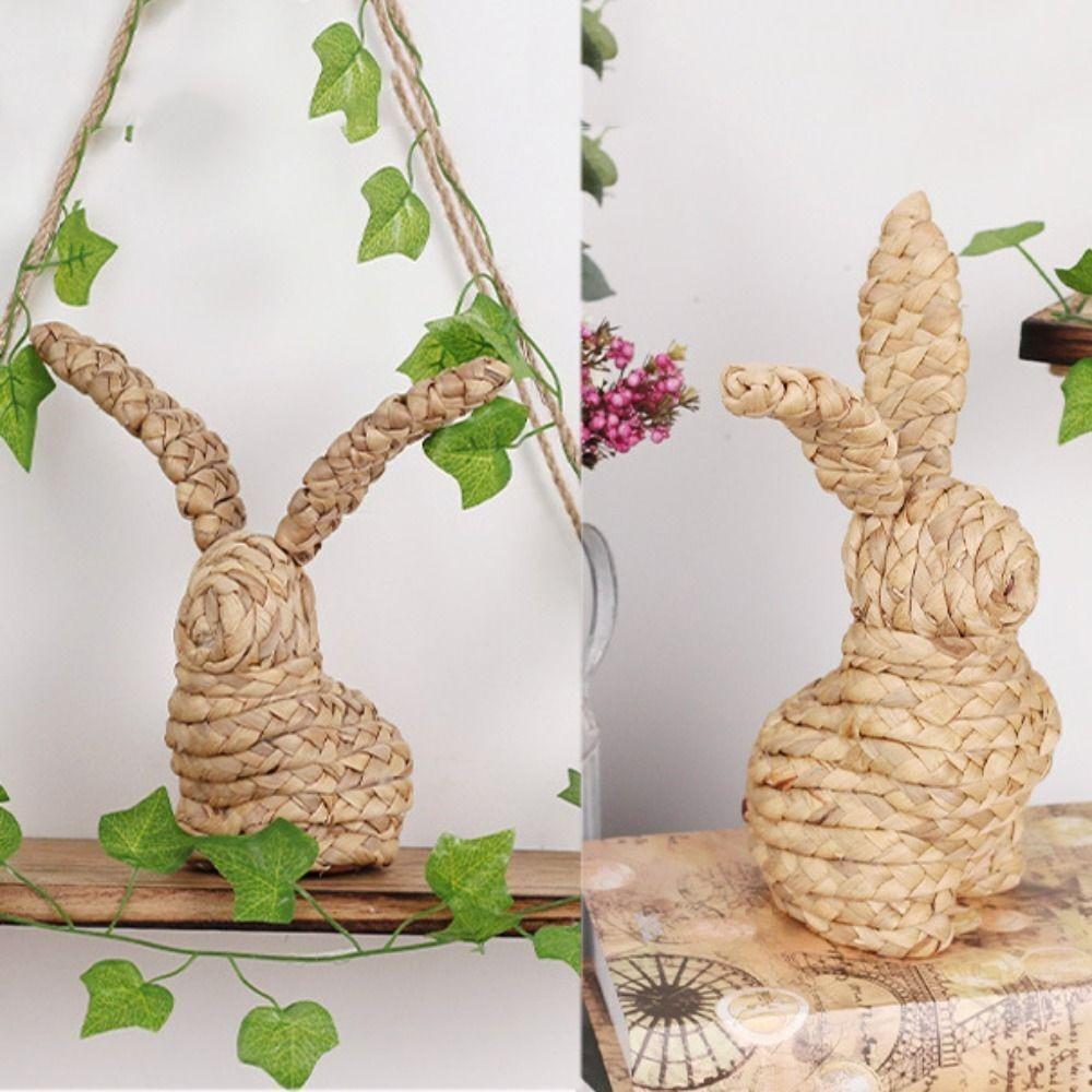 Рогоз Настольные украшения Пасхальный кролик Товары для дома Подарочная скульптура кролика B
Рогоз Настольные украшения Пасхальный кролик Товары для дома Подарочная скульптура кролика B