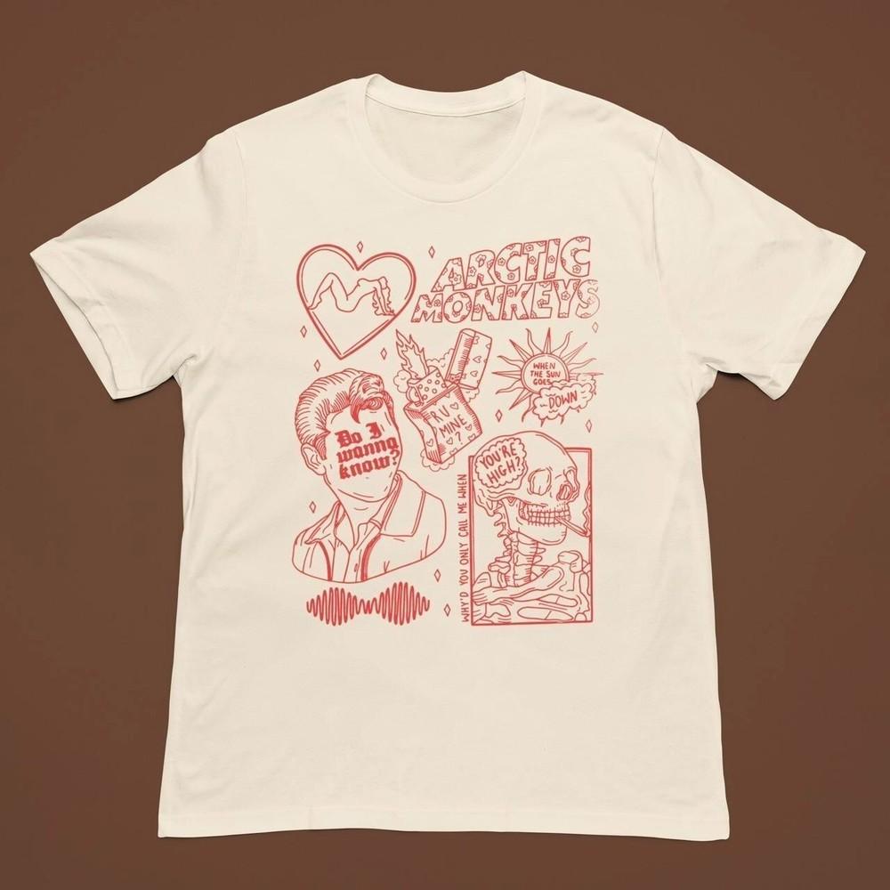 Arctic Monkeys rock tour music band short sleeve white color shirt JJ5759 2XL
Arctic Monkeys rock tour music band short sleeve white color shirt JJ5759 2XL