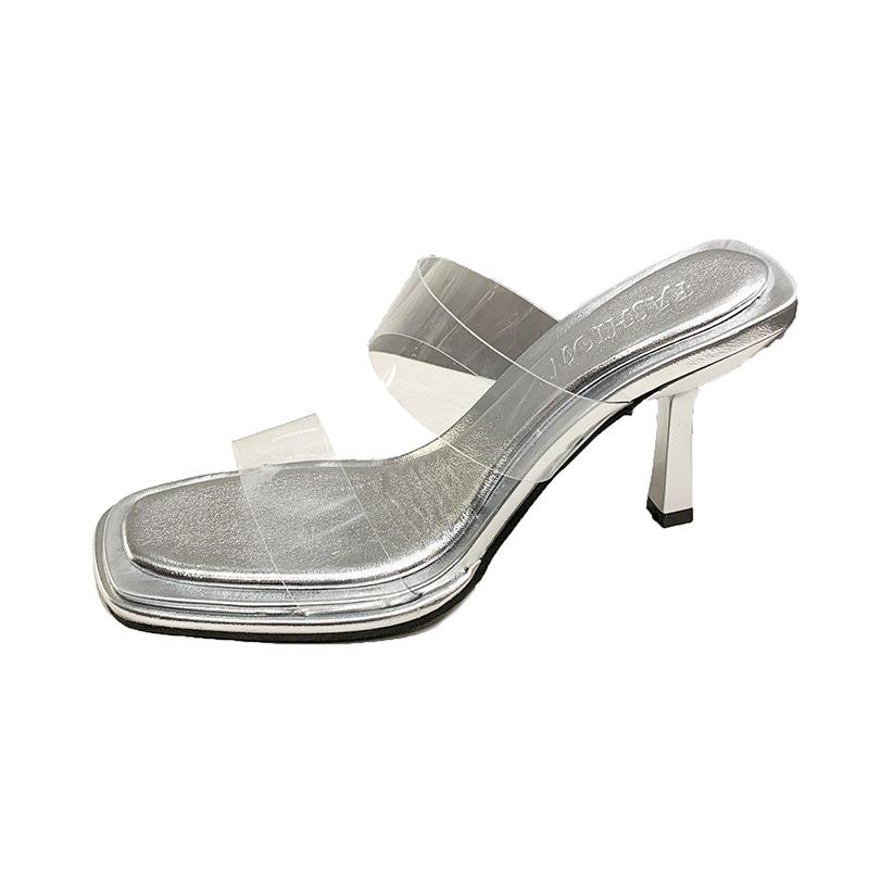 Літо 2025 нові круті шльопанці на високих підборах жіночий верхній одяг однослівні з квадратним носком з відкритим носком круті шльопанці прозорі шльопанці на товстих підборах 40 срібний
Літо 2025 нові круті шльопанці на високих підборах жіночий верхній одяг однослівні з квадратним носком з відкритим носком круті шльопанці прозорі шльопанці на товстих підборах 40 срібний