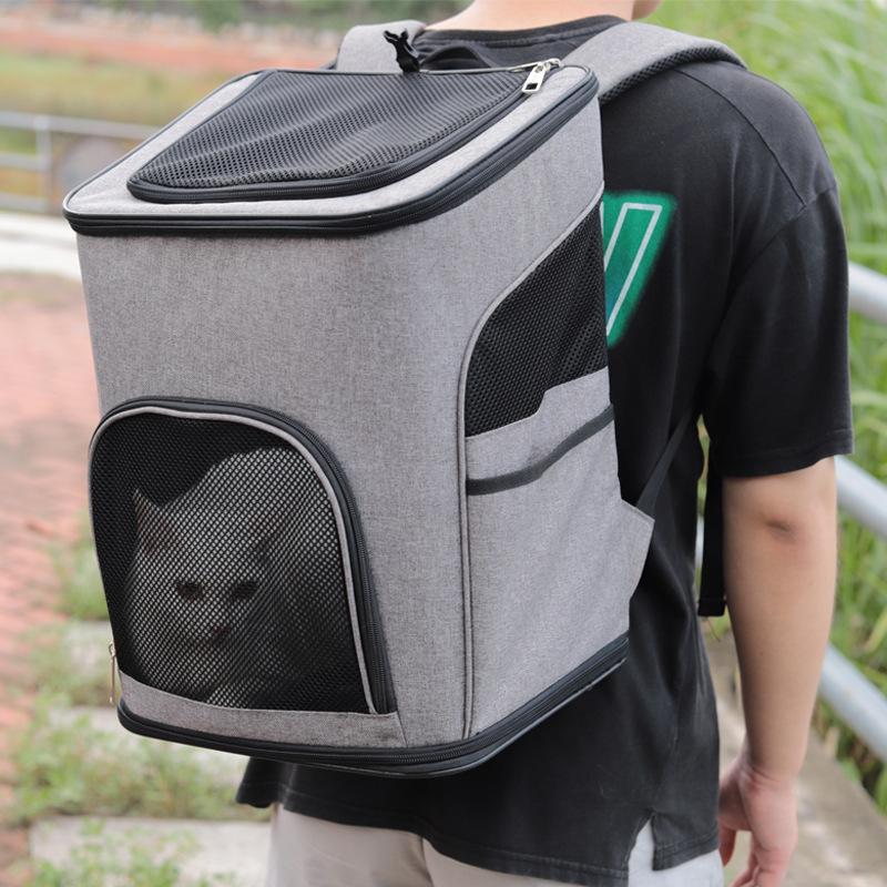Breathable pet cat backpackstyle travel bag Foldable pet transportation travel bag Expandable Large capacity Creative design сірий колір
Breathable pet cat backpackstyle travel bag Foldable pet transportation travel bag Expandable Large capacity Creative design сірий колір