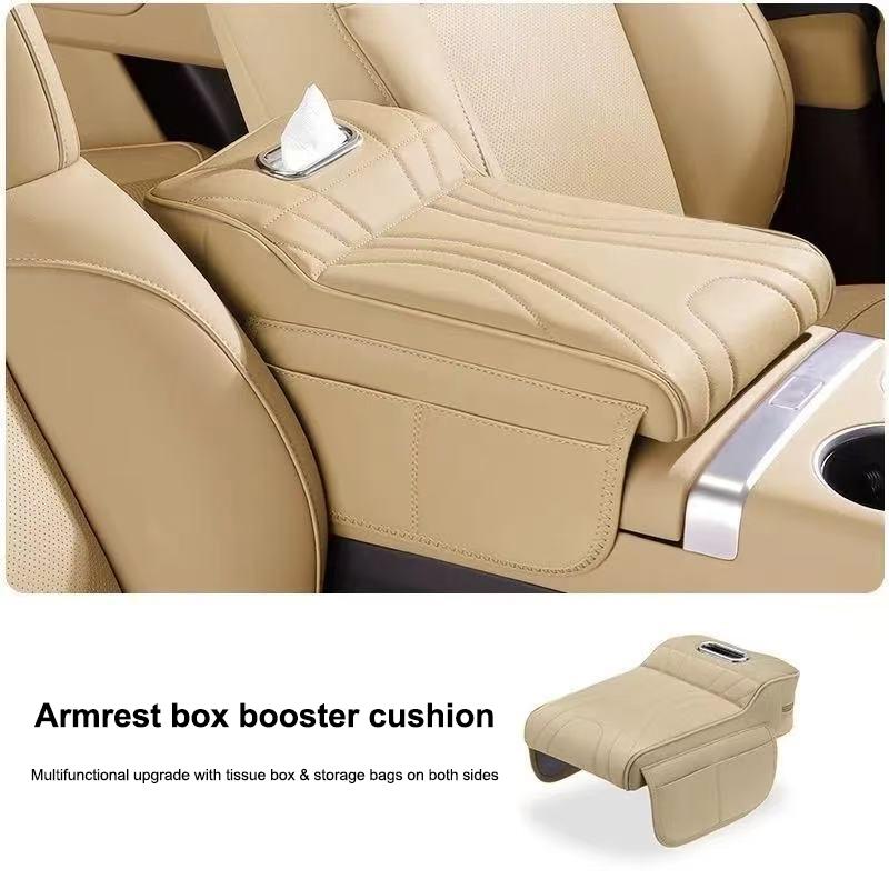 Car Center Console Armrest Cushion with Tissue Box Holder - Thickened Padding & Side Extension for Long-Drive Comfort
Car Center Console Armrest Cushion with Tissue Box Holder - Thickened Padding & Side Extension for Long-Drive Comfort