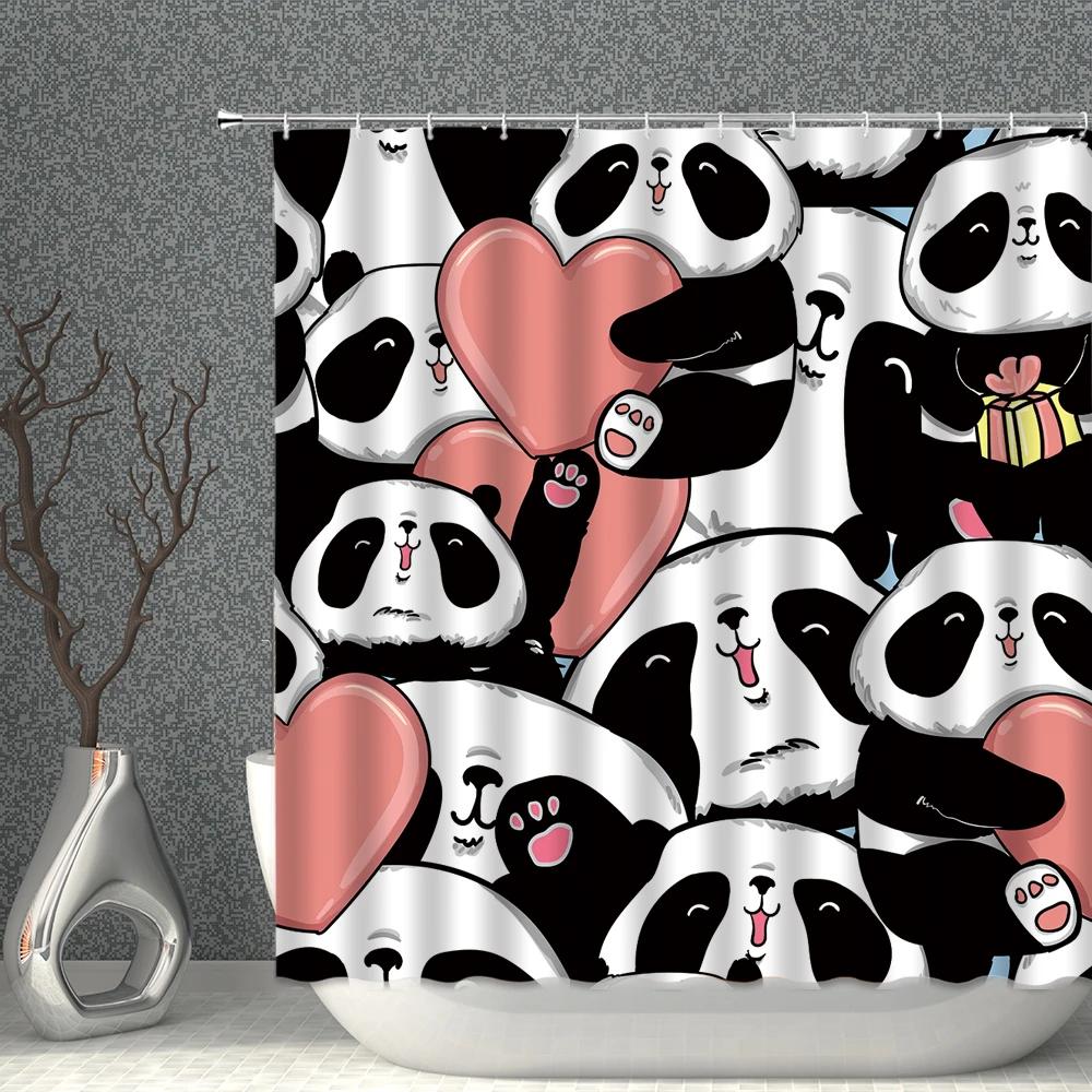 Panda Shower Curtain Set Waterproof Cartoon Lovely Animal White Print Polyester Cloth Bathcurtains Bathroom Screen Bathtub Decor W60H190(CM)-1 Pcs
Panda Shower Curtain Set Waterproof Cartoon Lovely Animal White Print Polyester Cloth Bathcurtains Bathroom Screen Bathtub Decor W60H190(CM)-1 Pcs